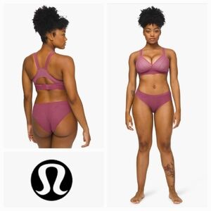 LULULEMON Awake To Lace Bra Plumful/Smoky Blush Size 36A NWT